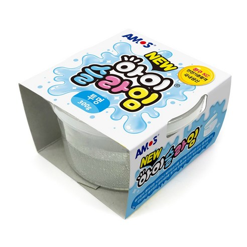 아모스 뉴 아이슬라임 300g 투명/핑크/하늘, 하늘