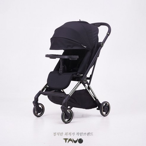 타보 이노스핀엑스 양대면 휴대용 유모차, 크롬블랙 에이블유모차