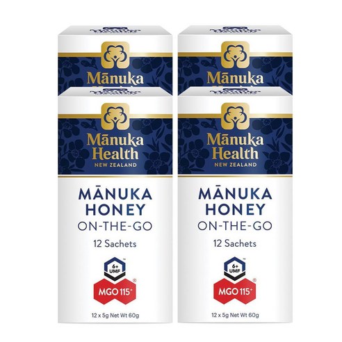 마누카헬스 뉴질랜드 마누카허니 마누카꿀스틱 온더고 MGO 115+ UMF 6+ (12 x 5g), 2개, 12스틱