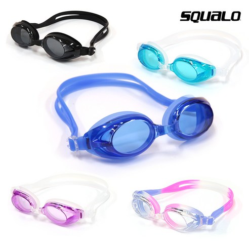 스쿠알로 아동용 수경 물안경 안티포그 SGL-1600M, 블루