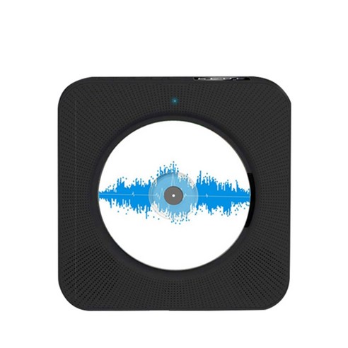 AFBEST 벽 CD 플레이어 홈 재생 산전 교육 조기 영어 블루투스 라디오 미국 플러그, 검정