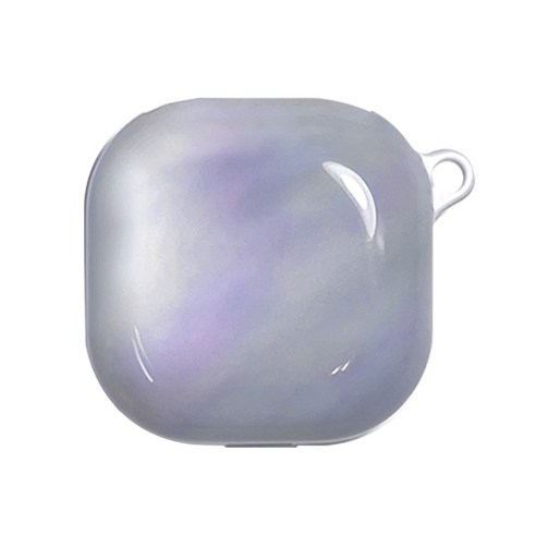 아르토르 파스텔 유광 버즈2/버즈2프로/버즈프로/버즈라이브 공용 하드 케이스 키링고리 포함, 블루 Best Top3