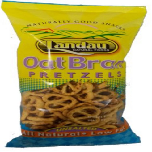 Healthy Oat Bran Pretzels UnSalted Naturally Good Snack Kosher, 1개