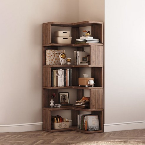 공간에 스며드는 예술, 원목 코너 벽책장으로 완성하는 감성 인테리어 거실책장