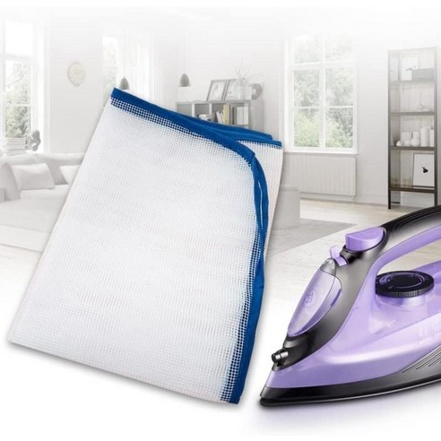 [정품] ELLENTAE 고온 저항 보호 다림질 프레스 패드 - 스코치 절약 메시 천 네트 및 보호용 그늘 미끄럼 방지 화상 단열(색상 랜덤) (퍼플 3팩) 수입 1107660, Purple 3pack