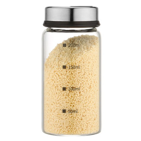 Decdeal 회전식 용량 표시 양념통, 200ml