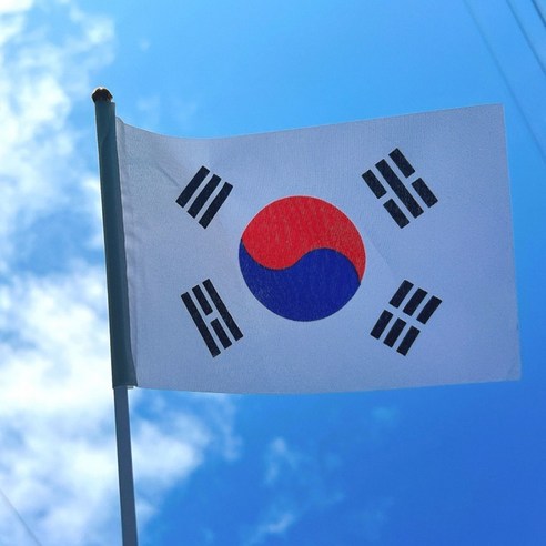 [3개] 행사 응원도구 태극기 미니깃발, 3개