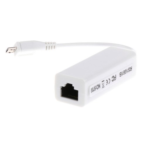 빠른Micro USB to RJ45이더넷 네트워크 어댑터 랜카드, 화이트, 설명, 구리 와이어