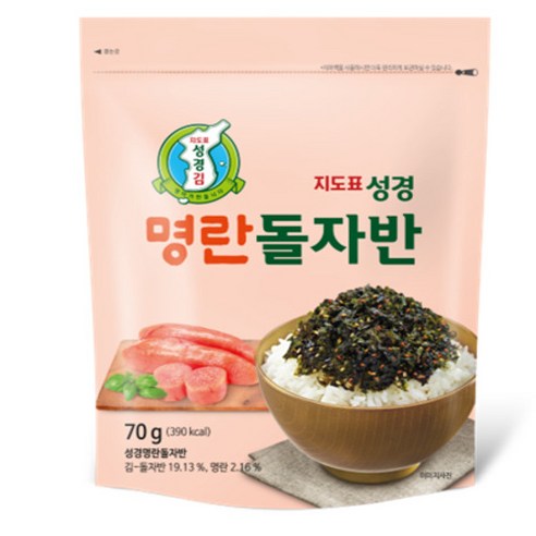 [성경김본사] 지도표성경김 명란돌자반 70gx8봉