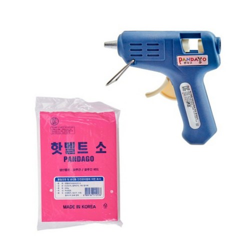 판다고 글루건 소형 20W + 핫멜트 소 500g, 1개 - 글루건/심 | 쿠팡