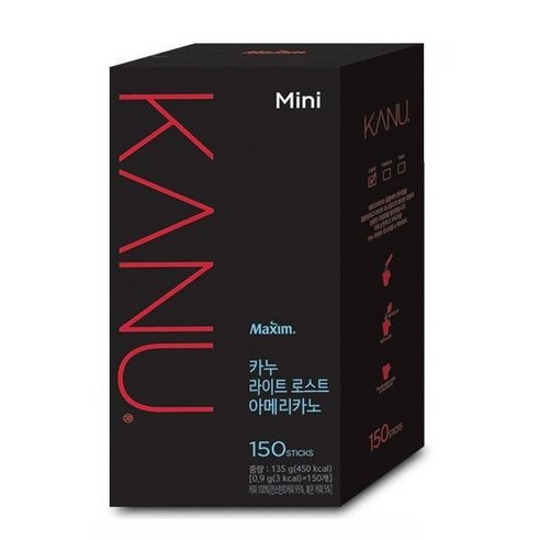 카누 미니 라이트 로스트 아메리카노 0.9g 150개입 6개, 900mg