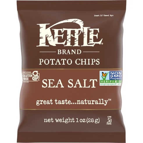 케틀브랜드 포테이토 칩 씨 솔트, 28g, 1개