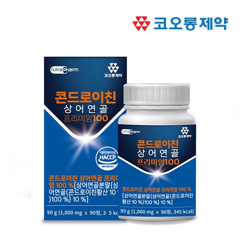 코오롱제약 콘드로이친 상어연골 프리미엄 100, 90정, 1개
