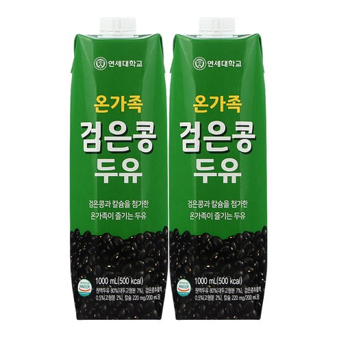 연세두유 온가족 검은콩두유, 1000ml, 12개