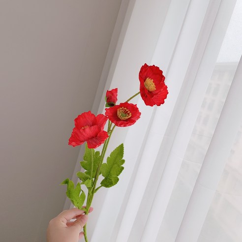 DFMEI 인사이드 꽃다발 가짜 화우미인 방 꾸미기 피크닉 포토도구 펜션소프트룩, DFMEI 레드, 하나
