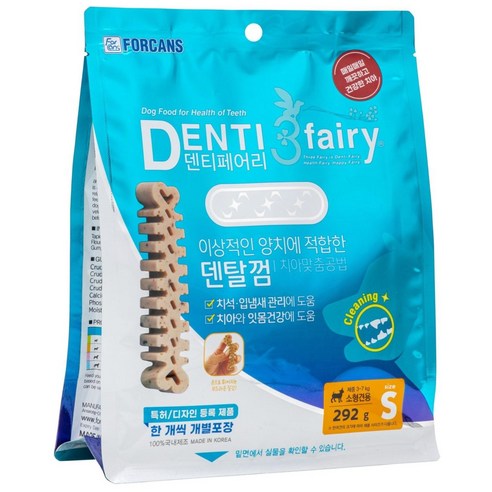 포켄스덴티페어리 강아지 덴탈껌, 타피오카, 292g, 1개