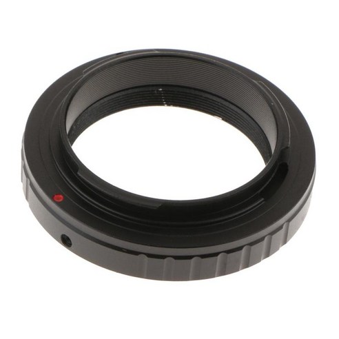펜탁스 K 마운트 SLR용 M42x0.75mm 나사가 있는 T2-PK 렌즈 마운트 어댑터 링, 설명, 블랙, 합금