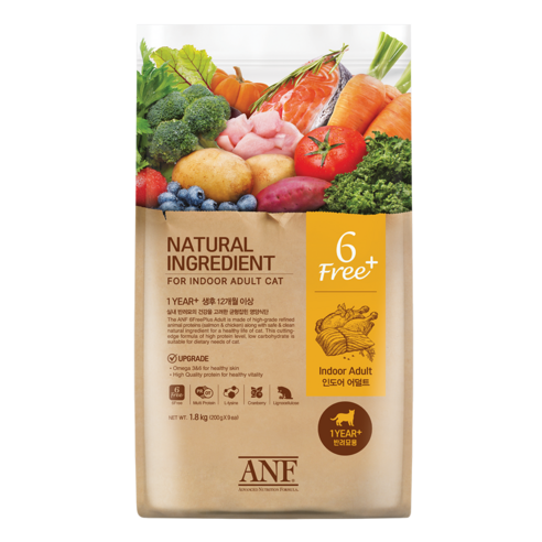  힐스 사이언스 다이어트 고양이 어덜트 7+ 헤어볼컨트롤 치킨 1.6kg, 닭, 1개 고양이 사료 [솔이펫] ANF 캣 6Free 인도어 어덜트 6kg 유기농 고양이사료