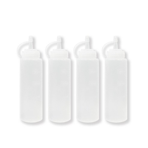 하우스메이커 정리종결자 뚜껑 계량 소스통, 4개, 240ml