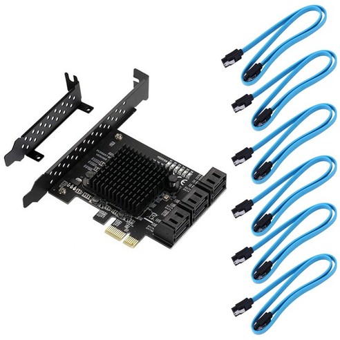 88SE9215 칩 6 포트 SATA 3.0 PCIE 확장 카드 PCI Express SATA 어댑터 SATA 3 변환기 HDD ...