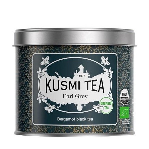 Kusmi Tea 얼 그레이 - 99.2g3.5온스 루즈 티 틴 유기농 홍차 이탈리아의 베르가못 에센셜 오일 맛213521