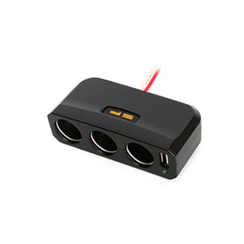삼진토스 USB 3구 소켓 블랙 – 1개 차량용 전자기기