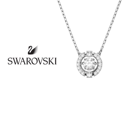 Swarovski 스와로브스키 5286137 Sparkling Dance 댄스 라운드컷 여성 여자 패션 크리스탈 목걸이 스와로브스키목걸이