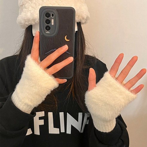 포근한 앙고라, 스타일과 따뜻함을 한 번에! 젬버트 핸드워머로 겨울 패션 완성!