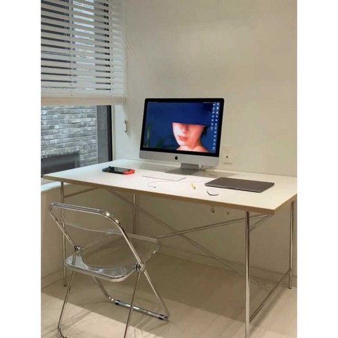 임스테이블 인테리어 eames 컨피런스 사각 모던 탁자, 화이트120x60x75cm