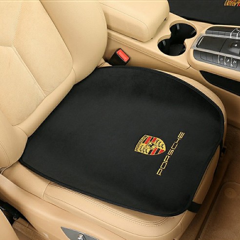 주니어카시트 리모유통 포르쉐 전차종 시트커버 2P 1SET 고급 스웨이드 소재 자동차시트커버, 블랙, 1개 Best Top3