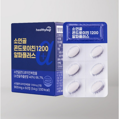 헬씨허그 소연골 콘드로이친 1200 알파플러스: 천연 성분으로 관절 통증 완화하고 건강 증진