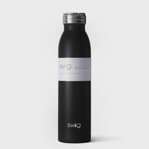 스위그 스텐 보온 보냉 매트 진공 보틀 텀블러 20oz(591ml), Matte Black, 1개