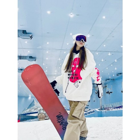 스노우보드 톨티 보드복 스노보드 스키복 후드티 상의 보드 남자 여자 snowallcrew 커플 겨울 스키 복 남성과 여성 후드 양모 마스크 따뜻한