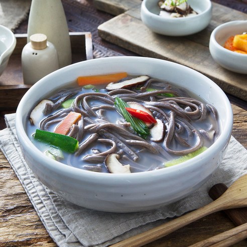 [청수] 메밀칼국수 4인분 (칼국수4+장국4), 단품없음