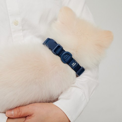 강아지목줄 고양이목줄 반려견목줄 소형견 중형견 웨빙 라나로코코, 네이비, 네이비