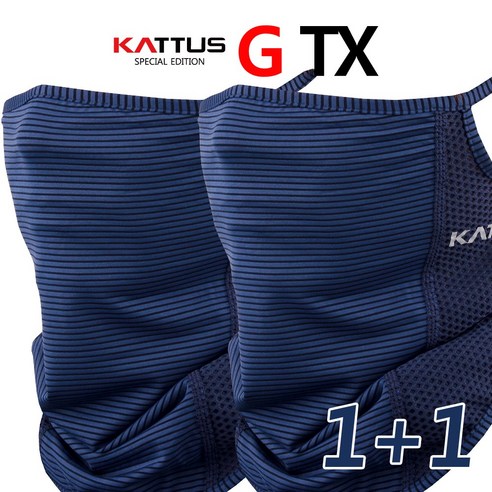 KATTUS 쿨넥워머 사계절 귀걸이타입 냉감 1+1 스포츠 마스크 자외선 차단 쿨 골크 목토시 바라클라바 멀티 부드러운 착용감, 네이비 2pcs, 2개