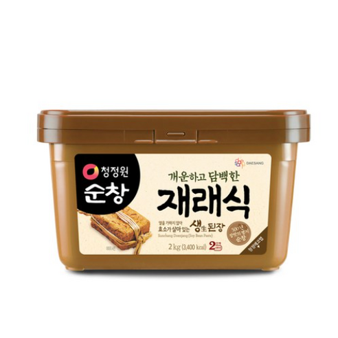 청정원순창 재래식 생된장, 2kg, 4개