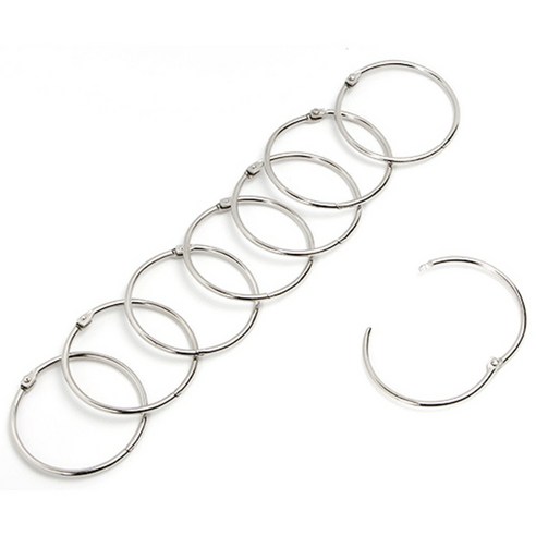 카드링 카드고리 오링 열쇠고리 키홀더, 50개, 내경30mm