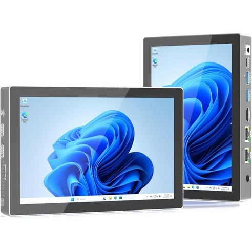 HIGOLEPC 미니 PC 12세대 N100 화면 듀얼 2.5GbE LAN 풀 기능 USBC 컴퓨터 배터리 WiFi 5BT 5.0 4K 디스플레이 HDMI 데스크톱 11 프로, 16+512 with battery