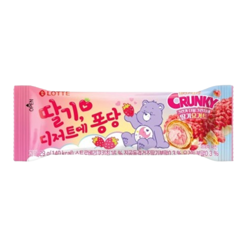 크런키 더블크런치바 딸기요거트 랜덤발송, 29g, 6개