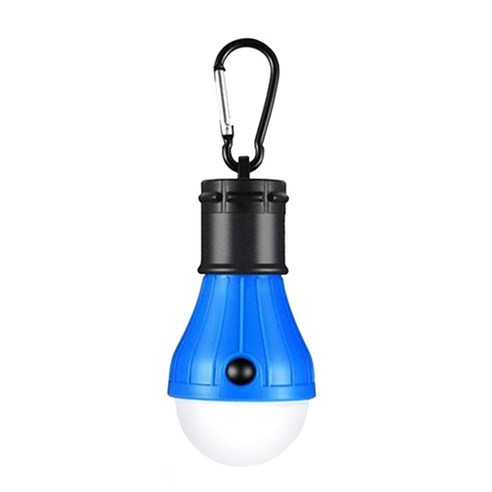 Lixada 휴대용 LED 캠핑 전구 야외 텐트 램프 후크 랜턴 비상 조명 3 빛 mpdes, 1세트, 블루