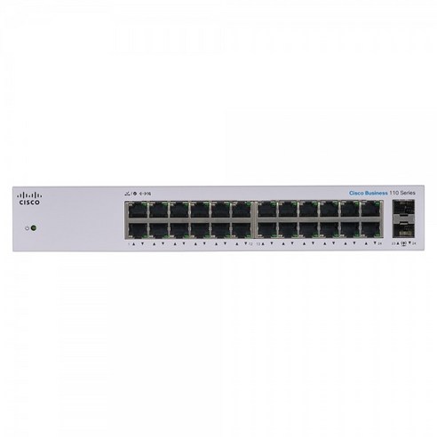 시스코 CBS110-24T 기가비트 이더넷 2 SFP 스위칭허브 CBS110 24포트, 279mm, 1개