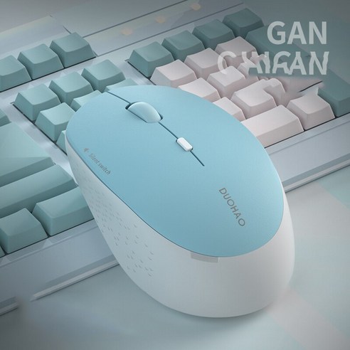 [시요] 게임 마우스 자동 마우스 인체 공학적 4 키 미니 매직 2.4G 무선 마우스 Xiaomi 노트북 컴퓨터 PC 게이머 마우스 충전식, blue, 하나