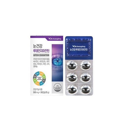 눈건강 루테인 지아잔틴 비타민 미네랄 함유, 30정, 1박스