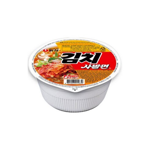 농심 김치 사발면 소컵 86g, 6개