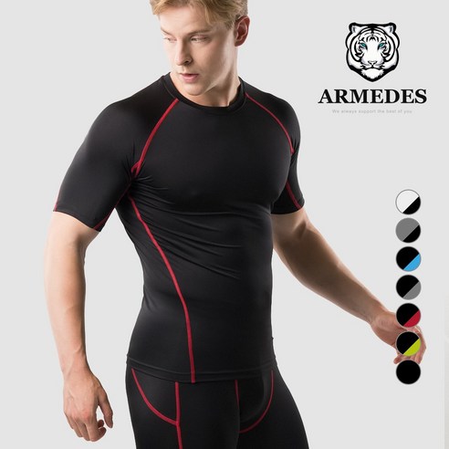언더레이어 티셔츠 베이스레이어 컴프레션 테크핏 운동복 반팔 AR-58