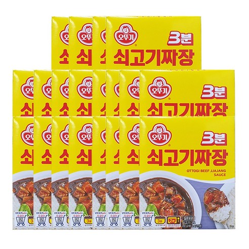 <올따옴> 오뚜기 3분쇠고기짜장 200g x 20입, 20개