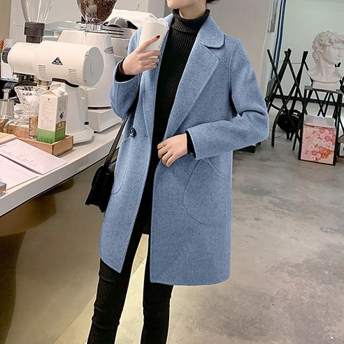 어나더블 레이안 모직 코트