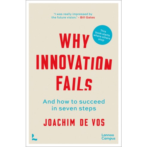 (영문도서) Why Innovation Fails: And How to Succeed in Seven Steps Hardcover, Lannoo Publishers, English, 9789401478465