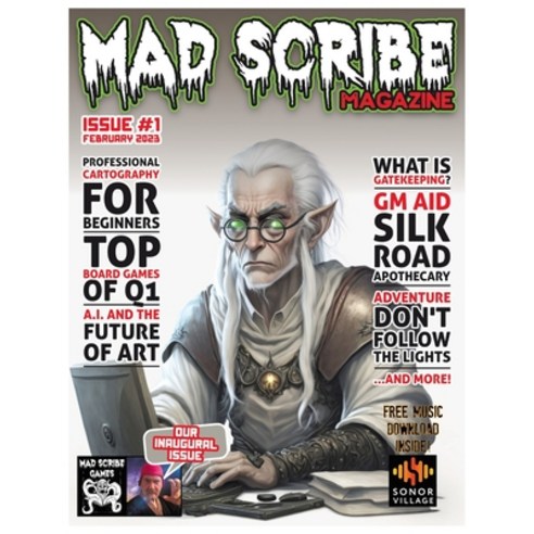 (영문도서) Mad Scribe magazine issue #1 Paperback, Mad Scribe Games, English, 9781088117255